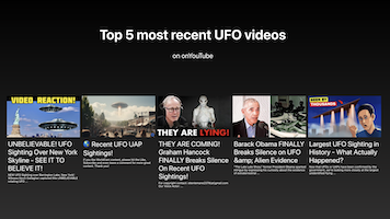Image of top ufo videos website